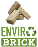 EnviroBrick compressed hardwood fireplace fuel.